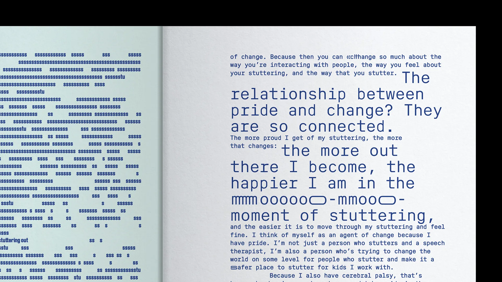 A close up of Dysfluent Issue 2.